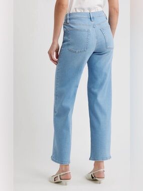 Frame The Mellow Ankle Straight Leg in Medium Wash Size 32